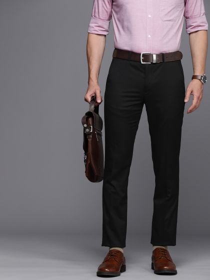 Buy Louis Philippe Sport Men Khaki Sundance Fit Solid Trousers