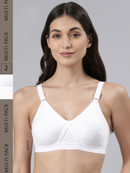 Pack of 2 Cross-Over Cotton Bras