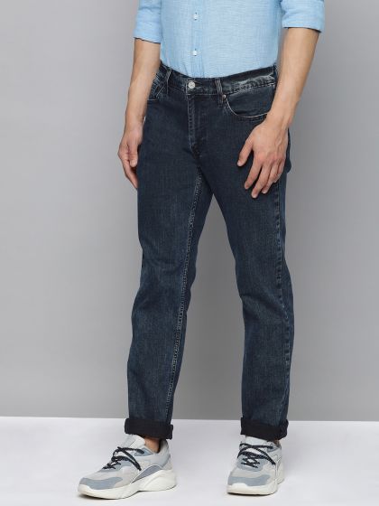 Buy Levis Men Black 504 Regular Straight Fit Jeans Jeans for Men