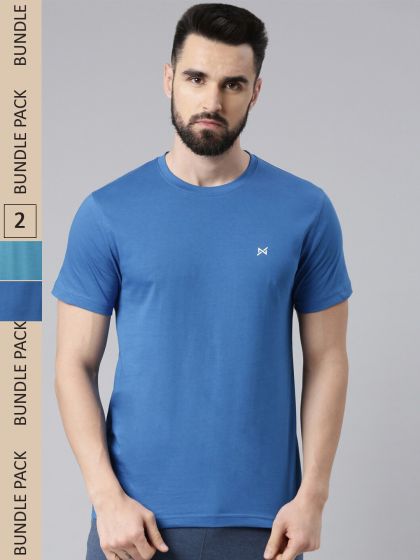 Mens Solid Super Combed Combo Cotton T-Shirts