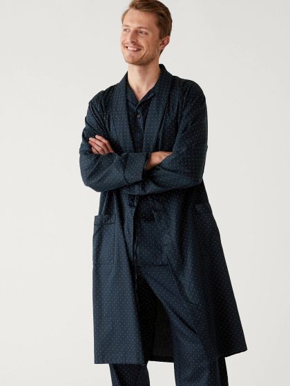 Marks and spencer mens robe sales