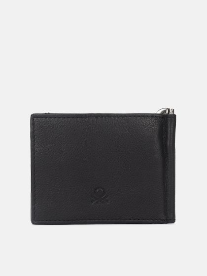 Benetton men's leather wallet price sale