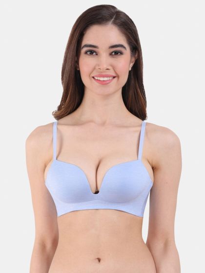 Buy Amour Secret Solid Lightly-Padded Everyday Bra-Panty Set for Women  PB010 Aqua Blue-F Online at Best Prices in India - JioMart.