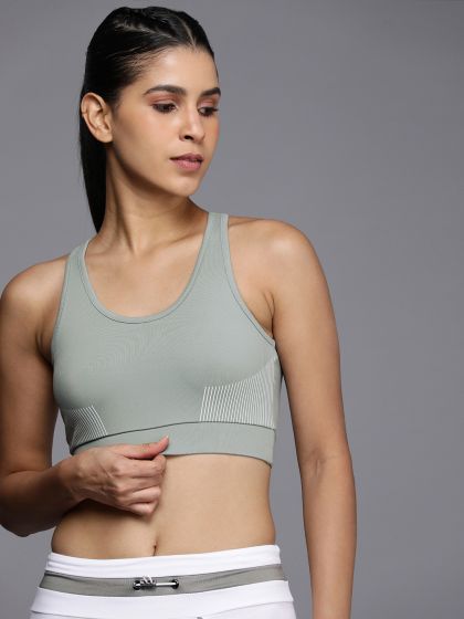 HRX - Sports Bras, It's always a good time to show off your gains! Flaunt  your toned back right and up your style game with our range of sports bras.  Visit