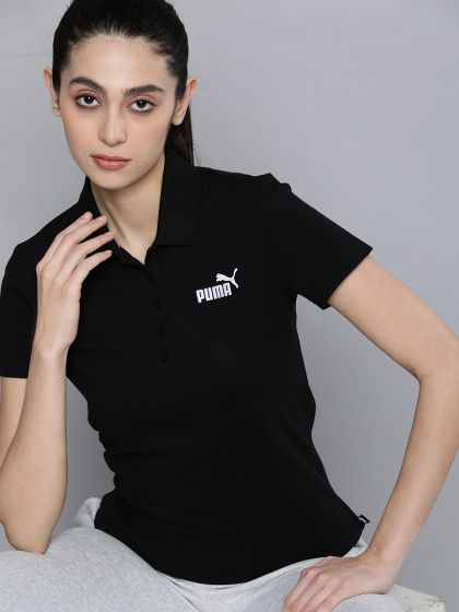 Buy Ether Women Black Solid High Neck Long Sleeve With Thumbhole