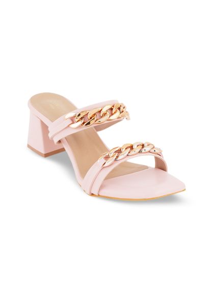 Buy Inc 5 Flared Block Heels With Chain Detail Heels for Women