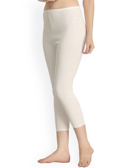 Buy NEVA Women White Solid Thermal Bottoms - Thermal Bottoms for Women  13134982