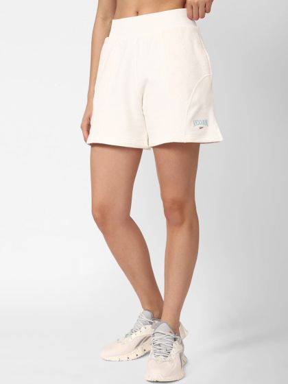 Buy FOREVER 21 Women White Solid Cycling Shorts Shorts for Women