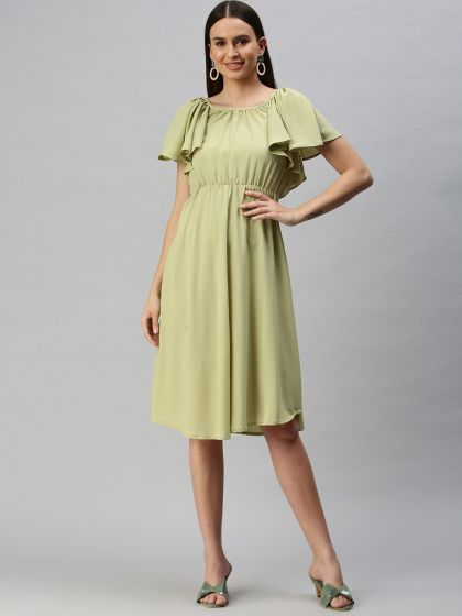 Buy ZALORA BASICS Black Button Detail A Line Dress Dresses for
