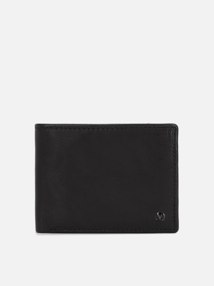 Arrow Men Black Leather Two Fold Wallet (Onesize) by Myntra