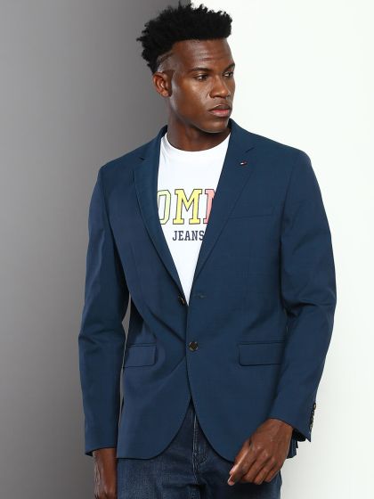 Buy H M Men Slim Fit Linen Jacket Blazers for Men 22667760 Myntra