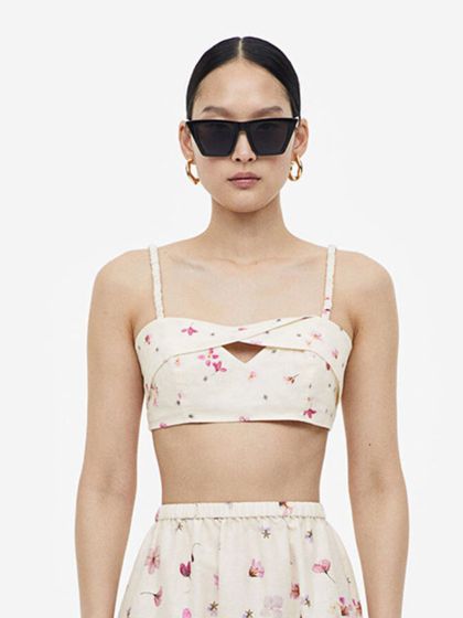 H&M Linen-blend Bralette