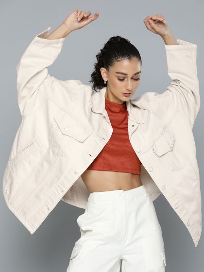 Buy H M Textured Jacket Jackets for Women 24851184 Myntra