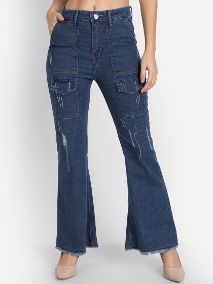 Buy Tokyo Talkies Women Grey Bootcut Jeans - Jeans for Women 18600710