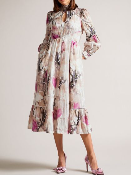 Ted baker grey floral dress store