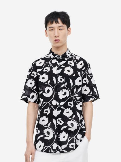 H&M Regular Fit Terry Resort Shirt