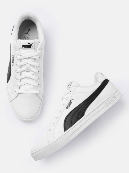Buy Puma Unisex Black Smash V2 Vulc CV Sneakers - Casual Shoes for Unisex  8468003 | Myntra