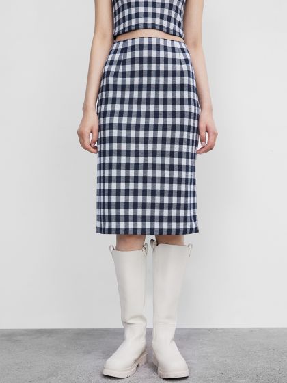 Zalora cheap checkered skirt