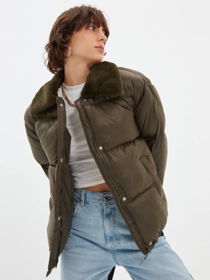 Buy H M Pure Cotton Twill Utility Jacket Jackets for Women
