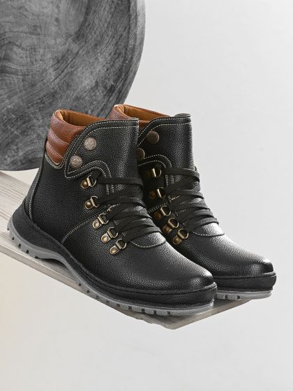Buy CAT Men Coffee Brown Endure Steel Toe Leather Boots Boots