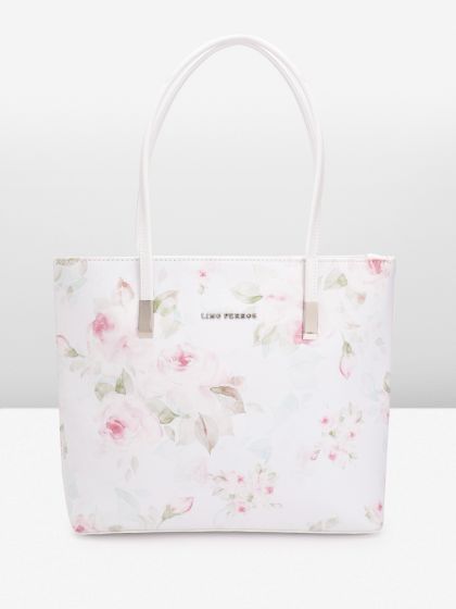Buy Lino Perros Pink Floral Printed PU Structured Shoulder Bag - Handbags  for Women 19223442