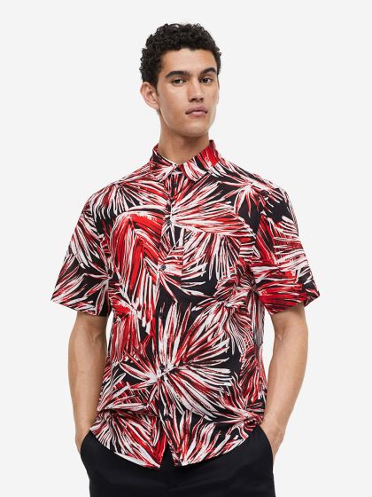 H&M Regular Fit Terry Resort Shirt