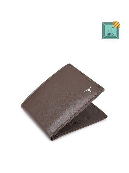 Buy Louis Philippe Wallet for Men Tri-Fold Slim & Sleek with RFID Security  Genuine Leather (Brown) at