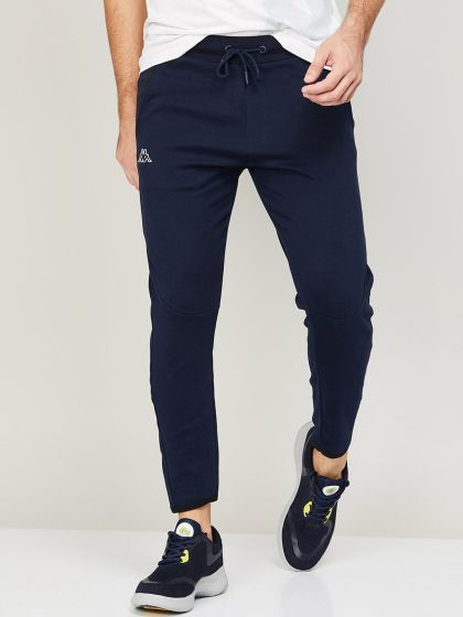 Buy Kappa Men Navy Slim Fit Solid Regular Track Pants Track
