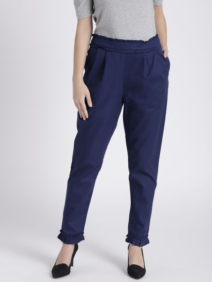 The Label Life Trousers and Pants  Buy The Label Life Cobalt Tapered Pants  Online  Nykaa Fashion