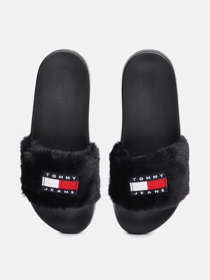 Tommy hilfiger sales fur sliders