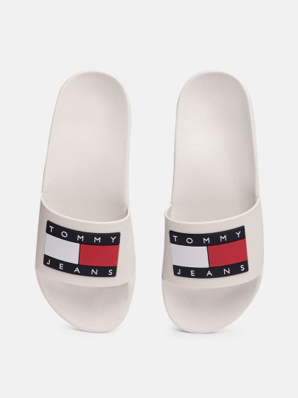 Tommy hilfiger sequin new arrivals sliders