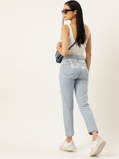 Buy Tokyo Talkies Women Blue Super Skinny Fit Mid Rise Clean Look