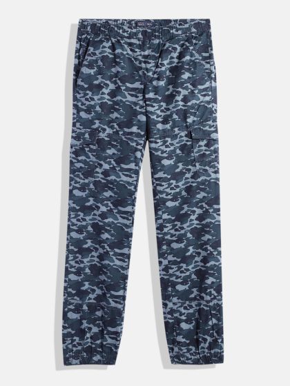 Camouflage cotton joggers sales