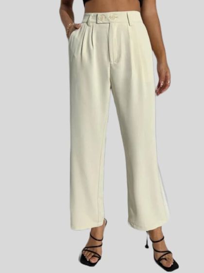 Next parallel outlet linen trousers