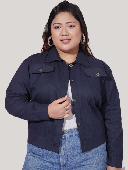 Lightweight plus size jean jacket new arrivals