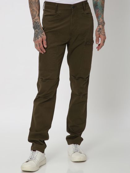 Buy GAS Mens Slim Fit 6 Pocket Cargo Trousers