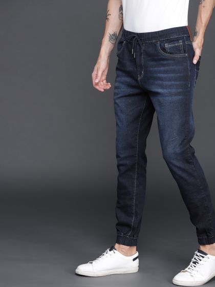 Buy Mufti Men Black Jogger Jeans Jeans for Men 1718295 Myntra