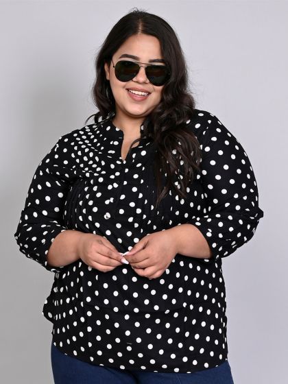 Rupa Garments Women's PolyCrepe Printed Regular Fit Top | Women Shirt Style  Tops