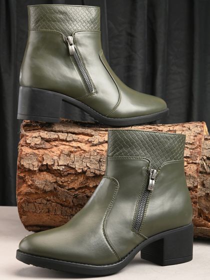 Olive suede online boots