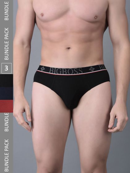 Buy Dollar Bigboss Printed Pack Of 2 Combed Cotton Briefs - Briefs for Men  23666952