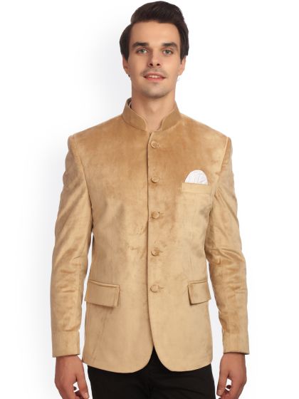Wintage men's velvet grandad collar blazer deals