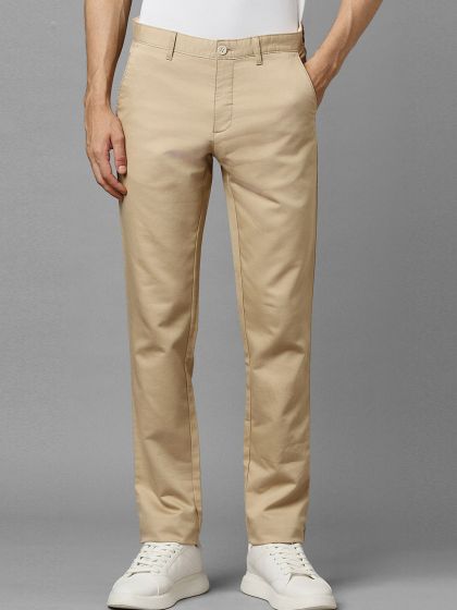 Louis Philippe Sport Casual Trousers : Buy Louis Philippe Sport Brown Solid  Trousers Online