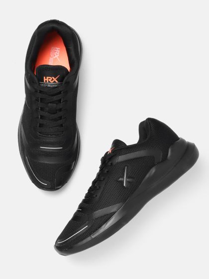 Buy HRX By Hrithik Roshan U 17 Unisex Black Woven Design Running