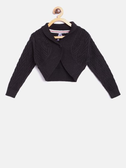 girls rose gold cardigan