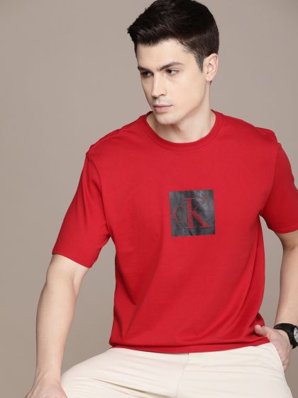 Calvin klein red t shirt shop