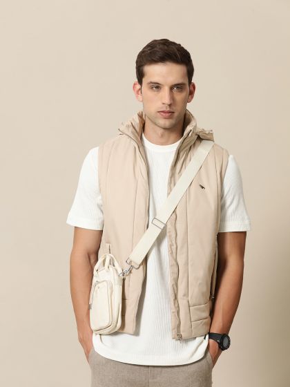 Sleeveless online safari jacket