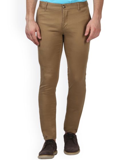 Buy Parx Men Navy Tapered Fit Solid Corduroy Regular Trousers  Trousers  for Men 2396314  Myntra