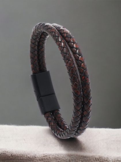 Buy MYKI Casual Leather Bracelet at
