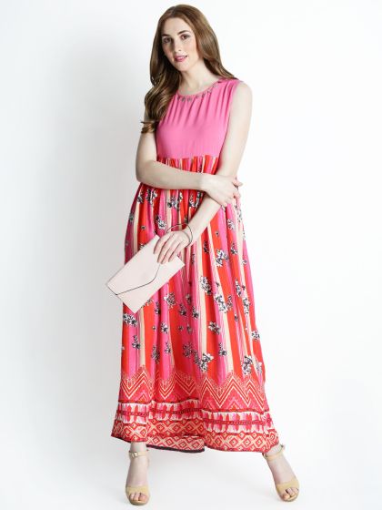 akkriti by pantaloons printed maxi dress