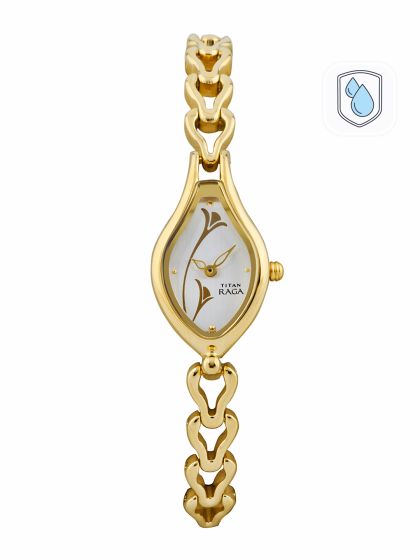 Buy Titan Raga Women Muted Gold Toned Analogue Watch 2577YM01